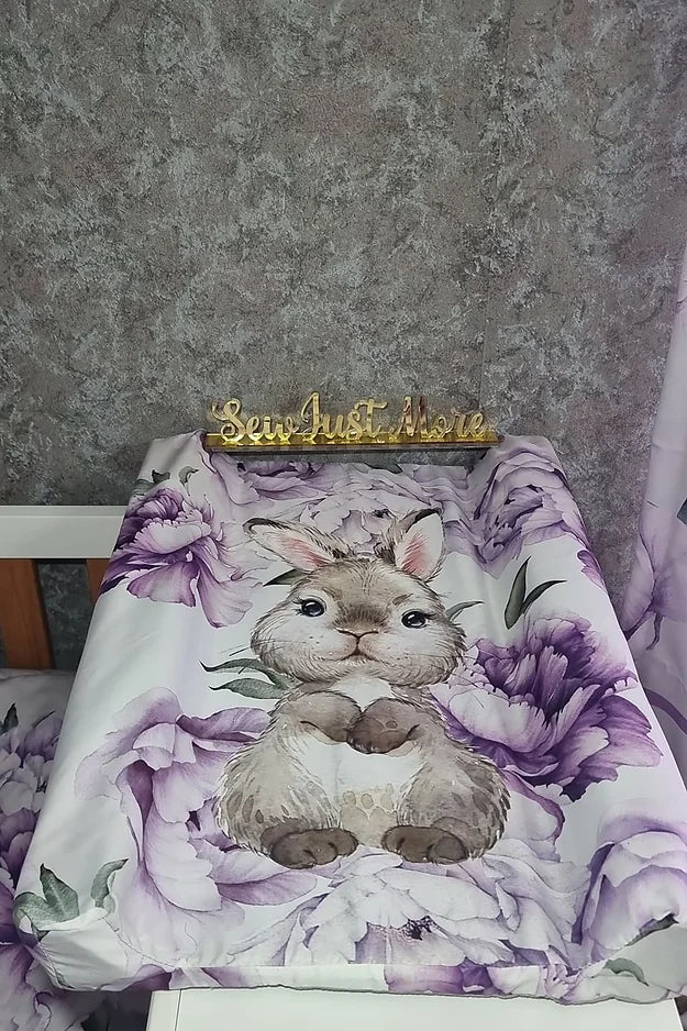 Purple Peony Bunny - Sew Just More