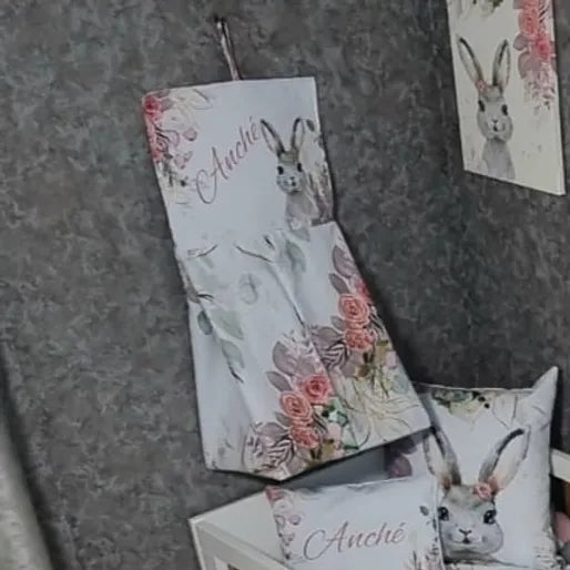 Bunny Wonderland Hanging diaper bag - Sew Just More