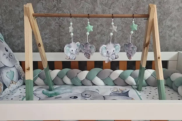 Mint Polka Ellie Play Gym - Sew Just More