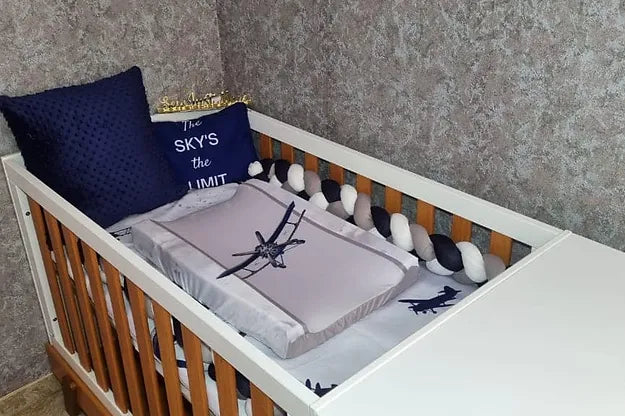 Navy Vintage Plane - Sew Just More