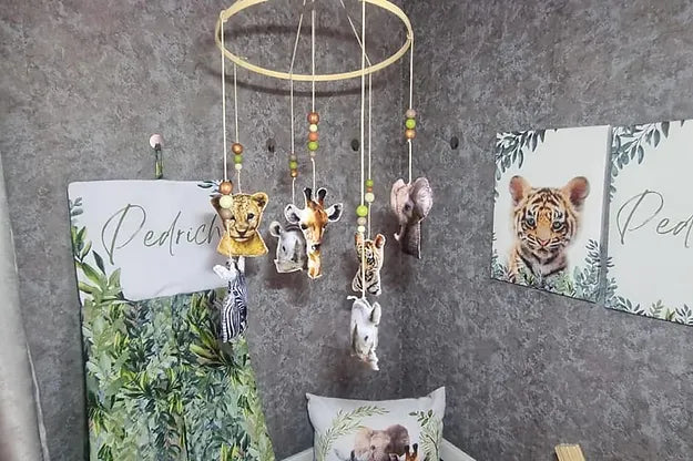 Big Safari Cot Mobile - Sew Just More