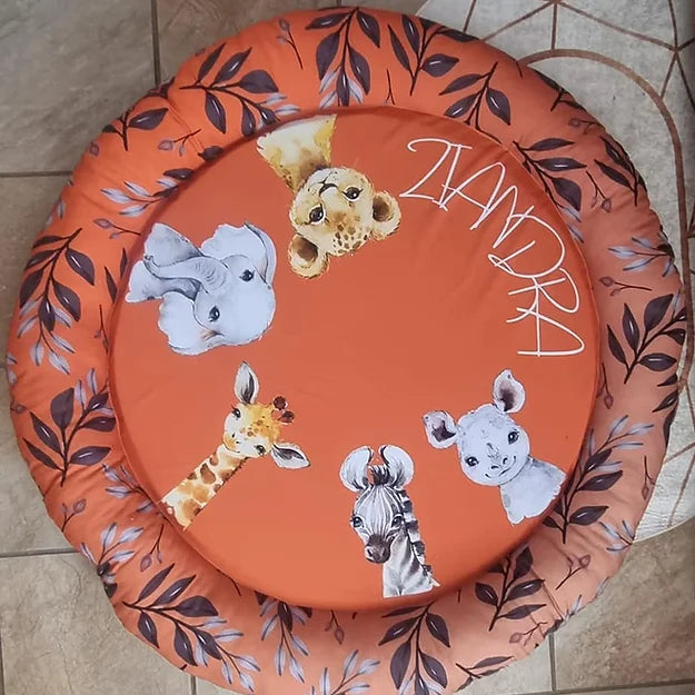 Burnt Orange Safari Play Doughnut - Sew Just More