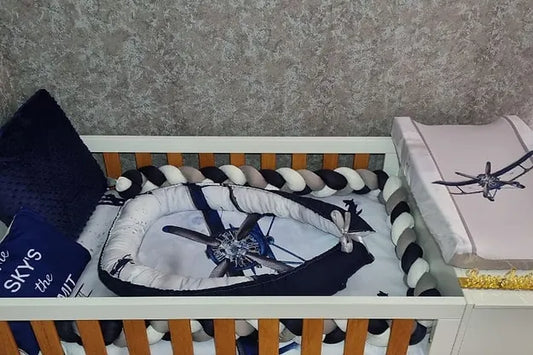 Navy Vintage Plane - Sew Just More