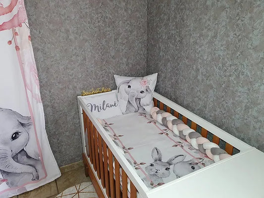 Grey elephant Flowers - Sew Just More