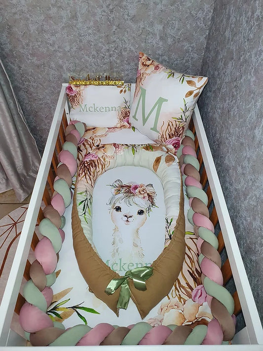 Boho Llama Baby Nest - Sew Just More
