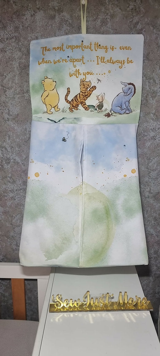 Winnie The Pooh Hanging diaper bag - Sew Just More
