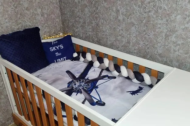 Navy Vintage Plane - Sew Just More