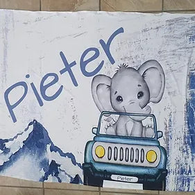 Blue Ellie Jeep Swaddle - Sew Just More