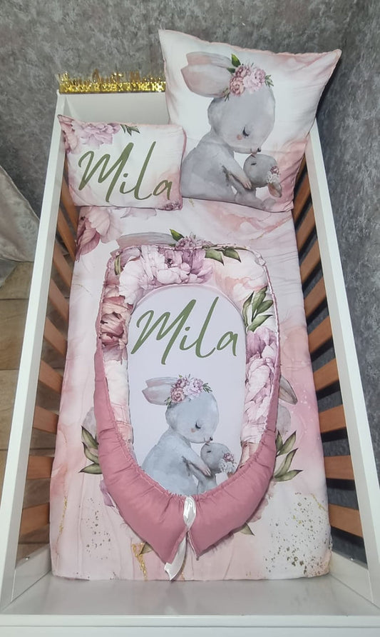 Cute Peony Bunny Baby Nest - Sew Just More