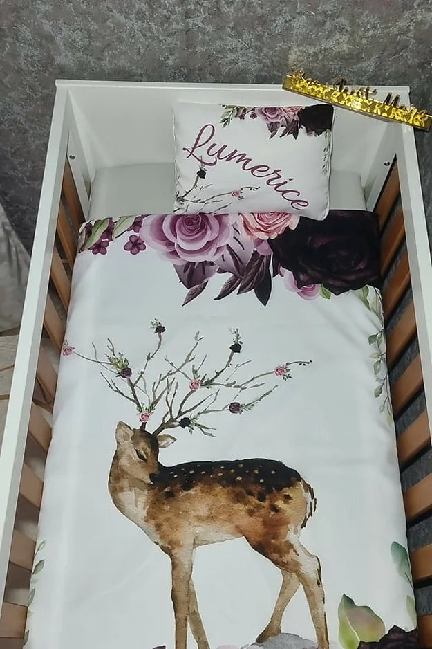 Purple and Maroon Deer - Sew Just More