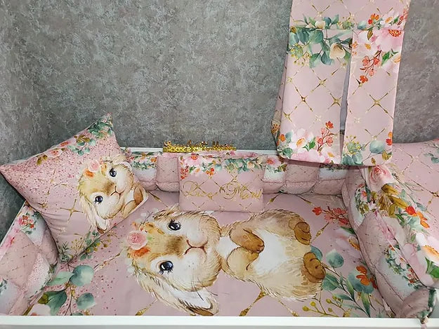 Golden Dusty Pink Bunny - Sew Just More