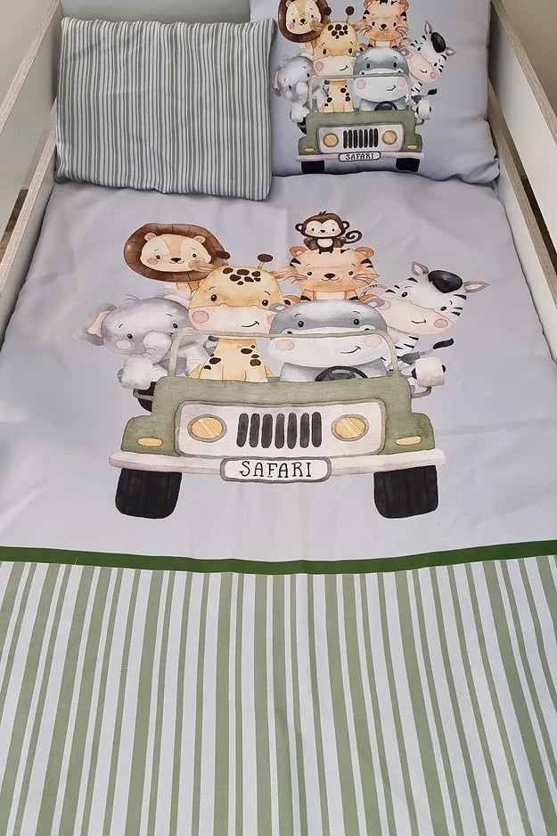 Olive Strip Safari - Sew Just More