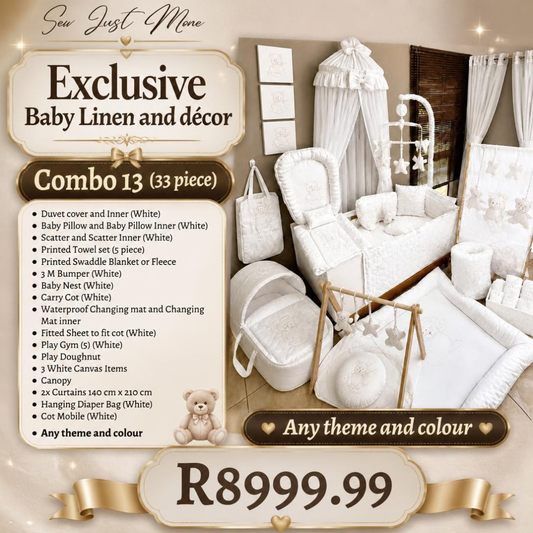 Combo 13 custom cot linen