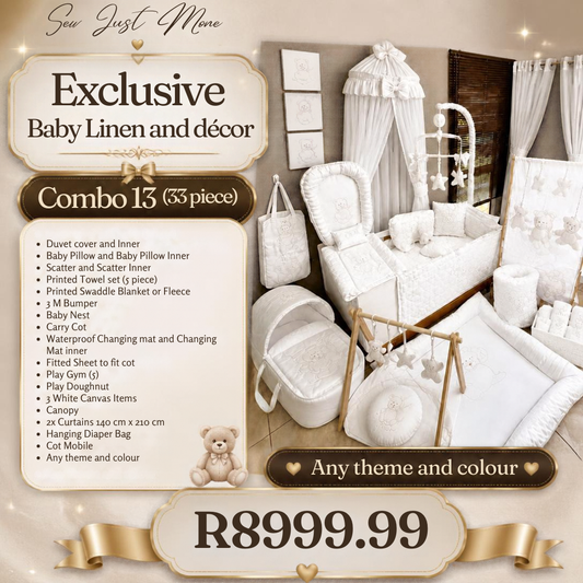 Combo 13 custom cot linen
