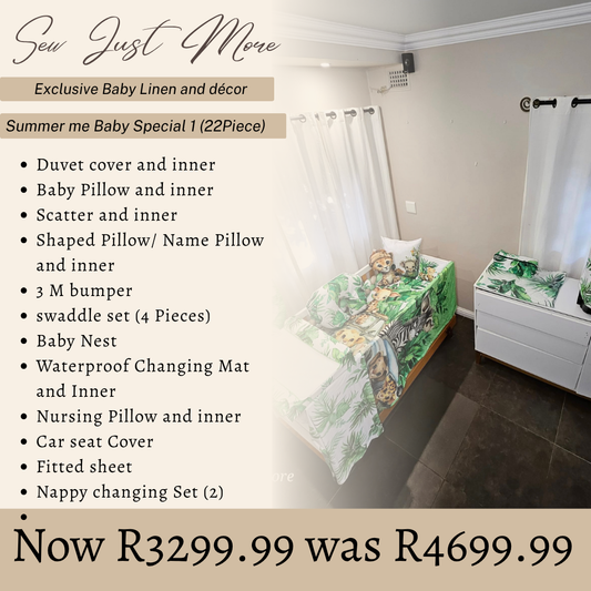 Summer me Baby Special 1 (23Piece) Cot Linen