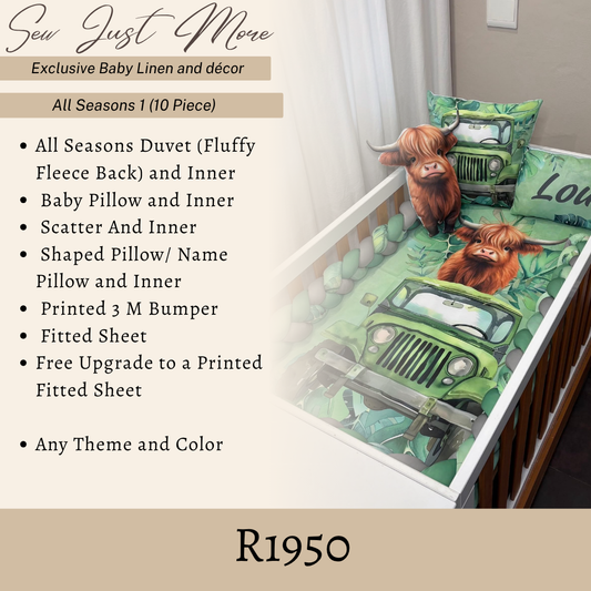 All Seasons Combo 1 custom cot linen