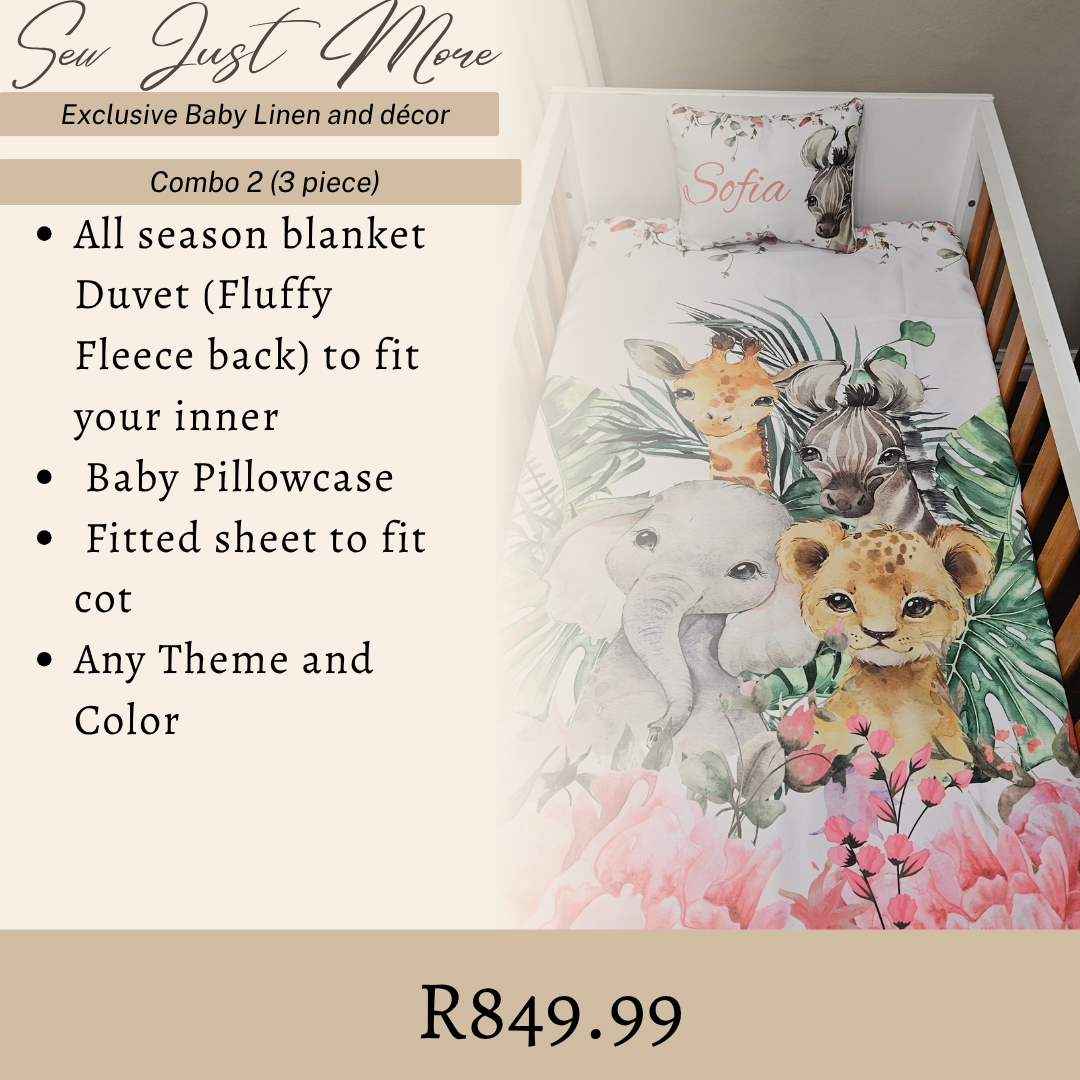 Combo 2 Custom cot linen