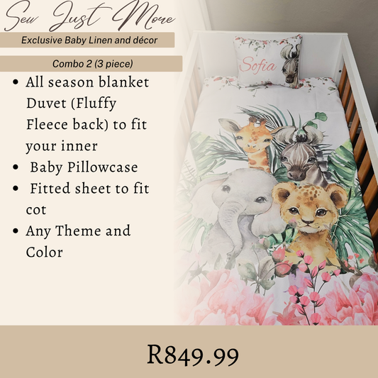 Combo 2 Custom cot linen