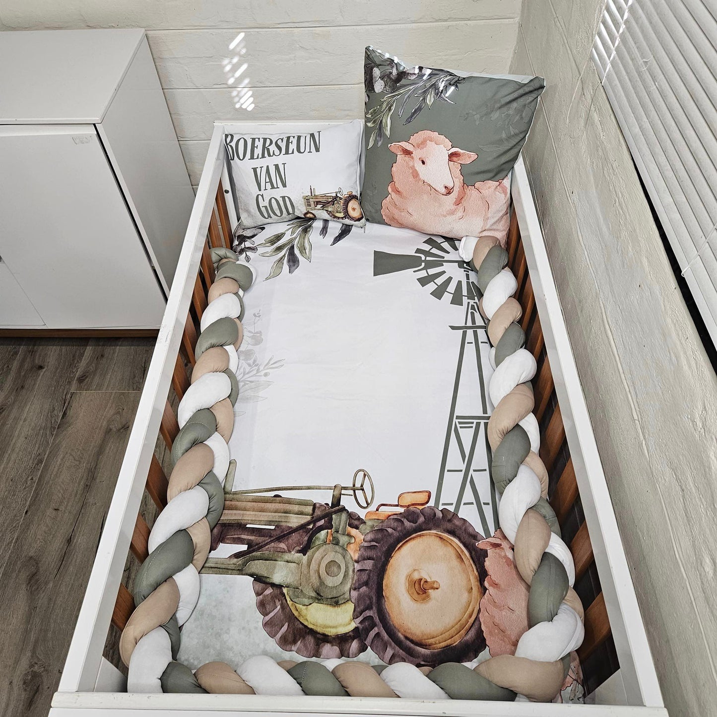 The Farmer Tractor cot linen