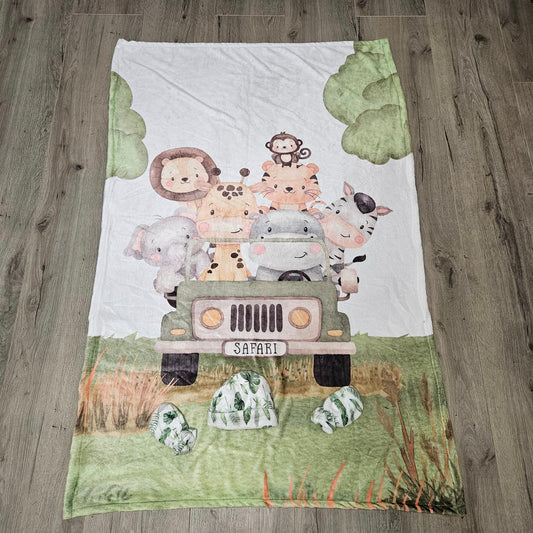 Adventure of a lifetime Safari Fleece Blanket