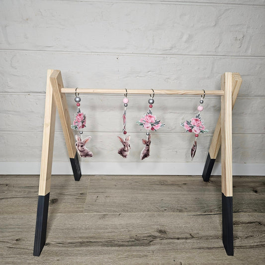 Eucalyptus Peony Bunny Play Gym