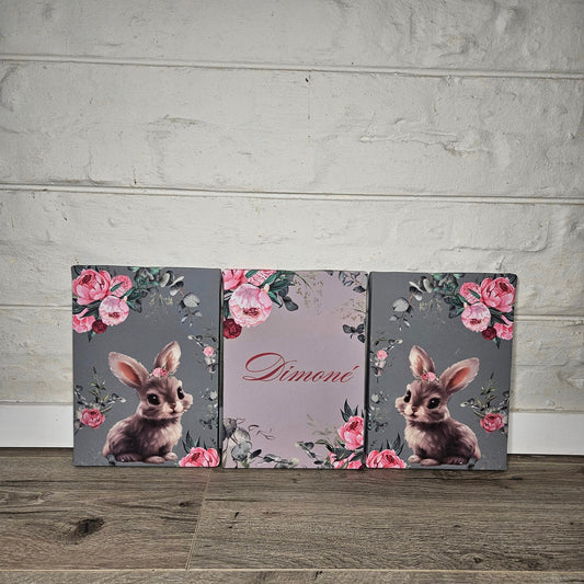 Eucalyptus Peony Bunny Canvas set