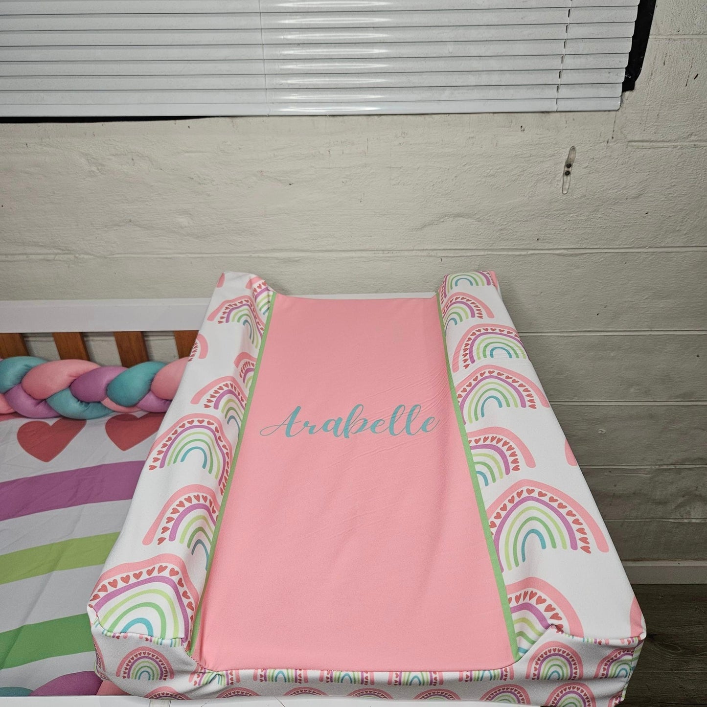 Colorful Boho Rainbow cot linen