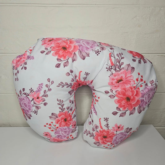 Pink and Purple Floral Ellie nursing pillow