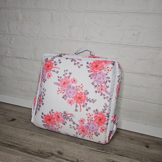 Pink and Purple Floral Ellie Travel nest bag