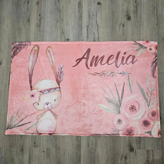 Boho Woodlands Bunny Carpet