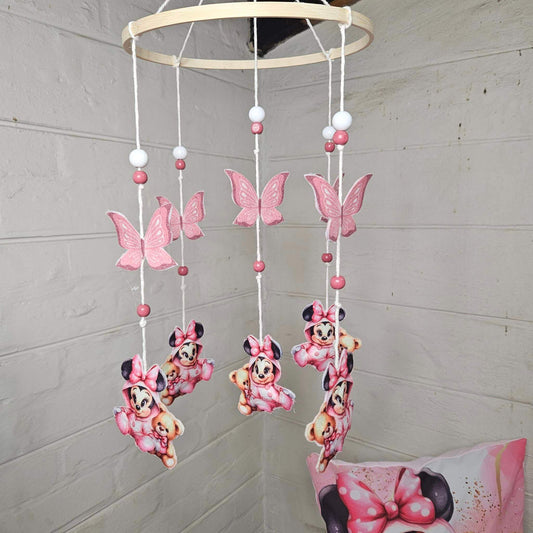 Magnificent Minnie Mouse cot mobile