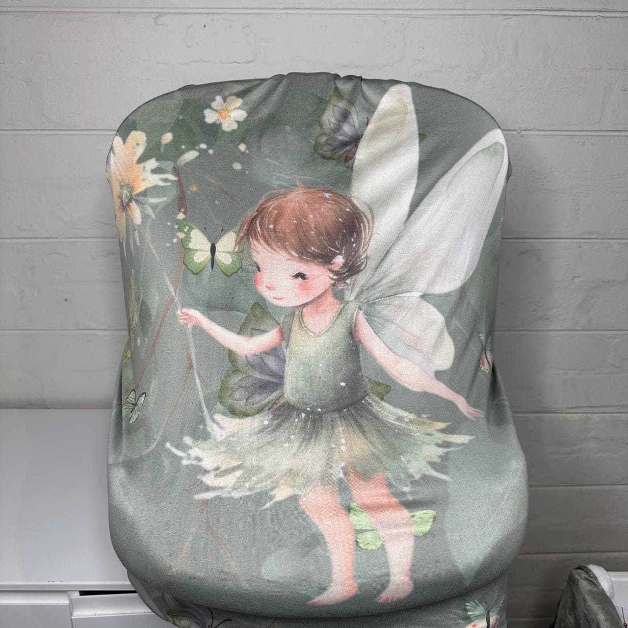 Green Forest Fairy Wonderland 🧚‍♀️ 🧚‍♂️ car seat cover