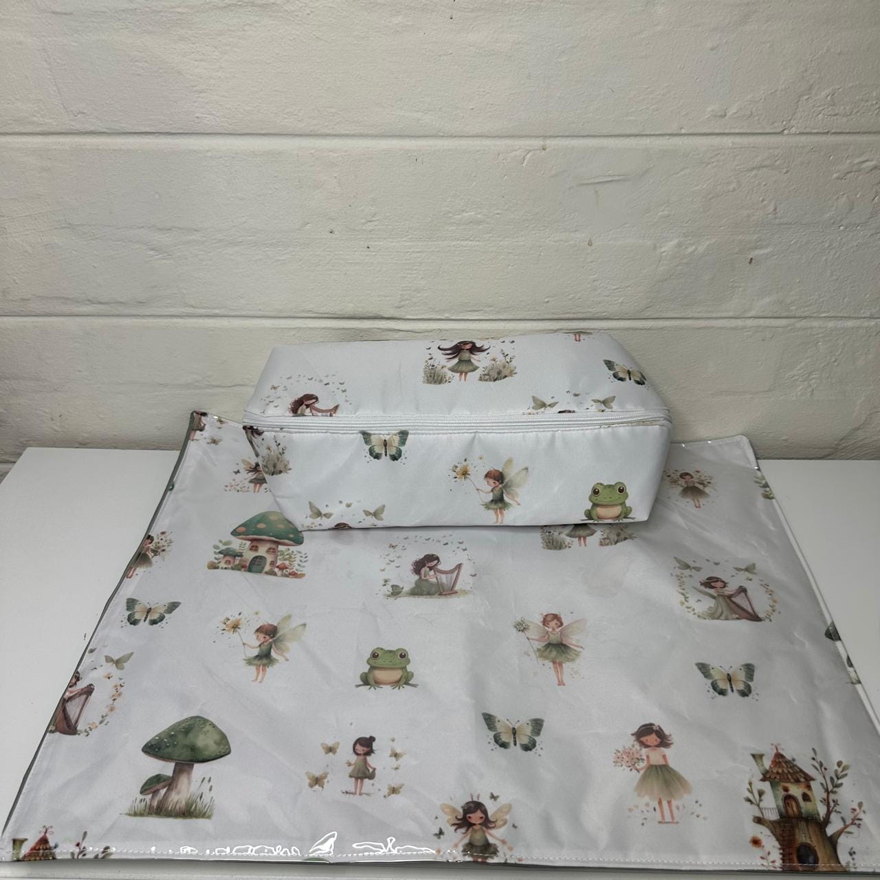 Green Forest Fairy Wonderland 🧚‍♀️ 🧚‍♂️ cot linen