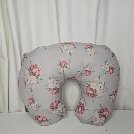 Grey Peony Floral Ellie  nursing pillow