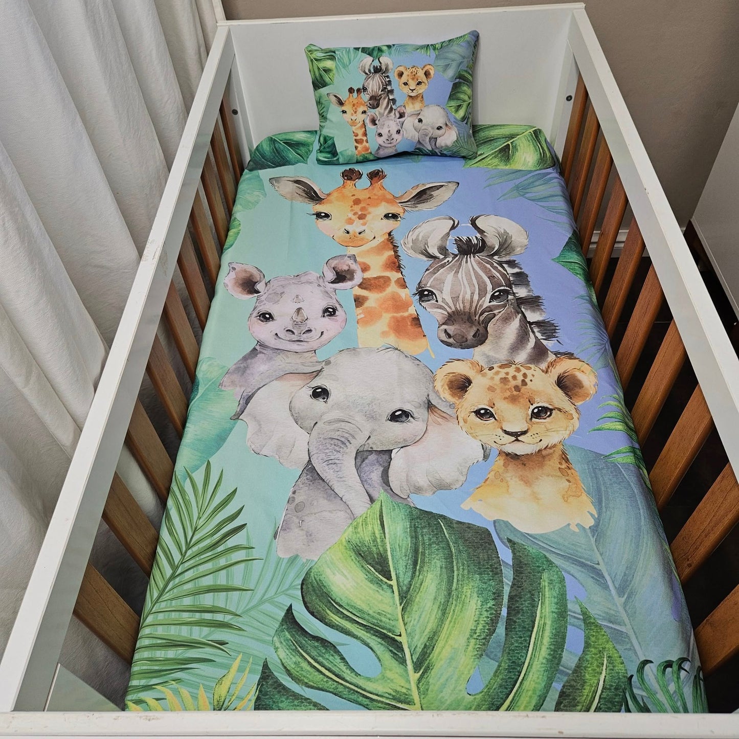 Tropical Jungle Safari Set cot linen