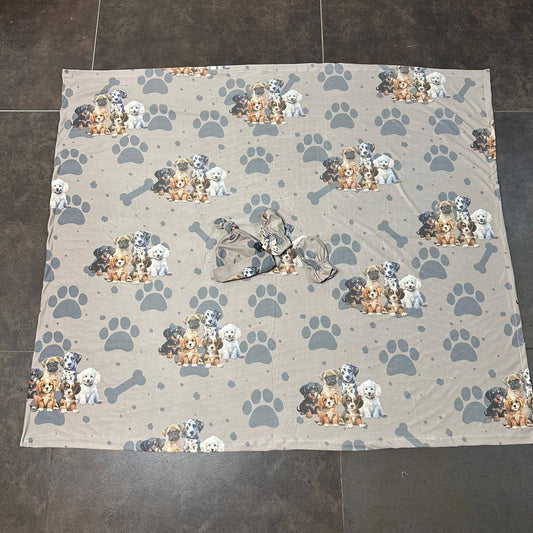 The real Pawsum Patrol Swaddle Blanket Set