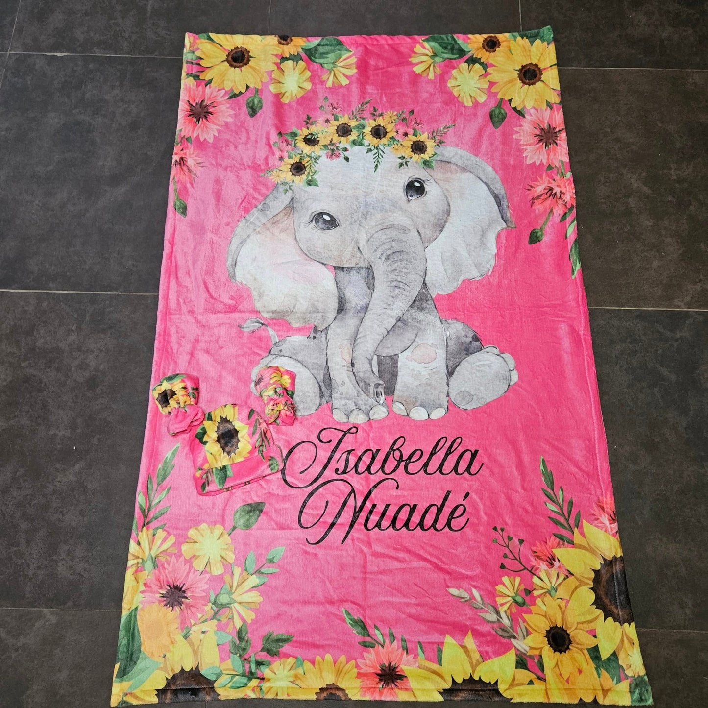 Sunflower Ellie Fleece Blanket