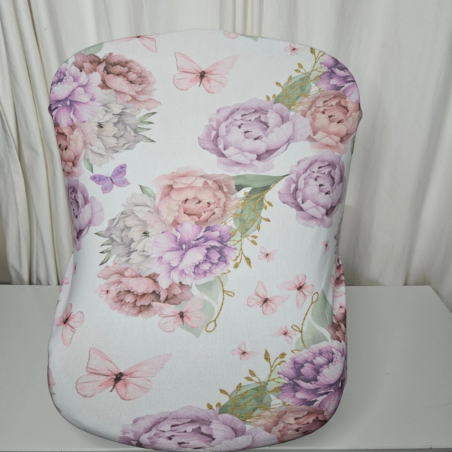 Purple Peony Butterfly car seat cover