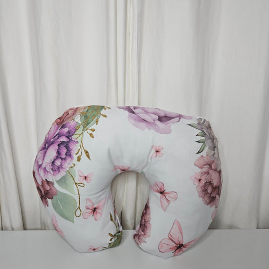 Purple Butterfly Peony nursing pillow