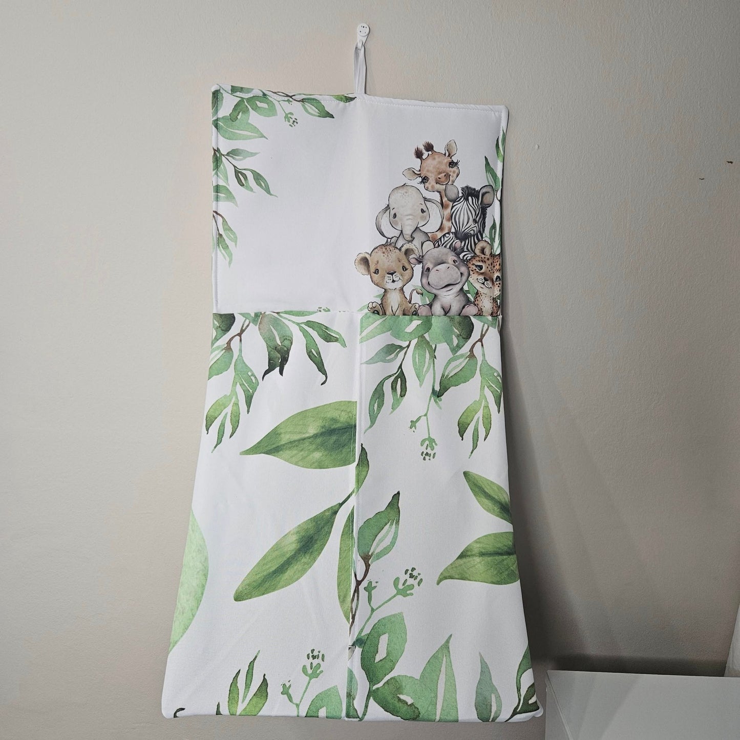 Leafy Green Cute Safari  cot linen