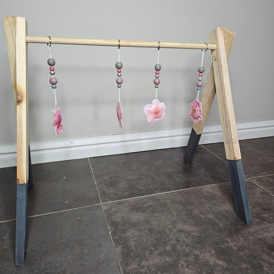 Sophisticated Soft Pink Floral Play Gym