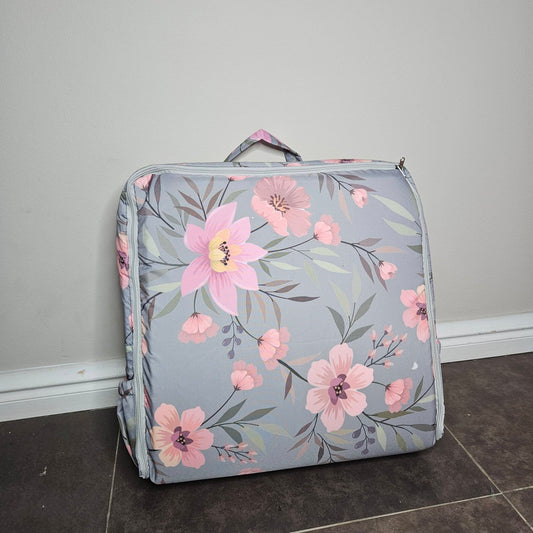 Sophisticated Soft Pink Floral Travel Nest Bag