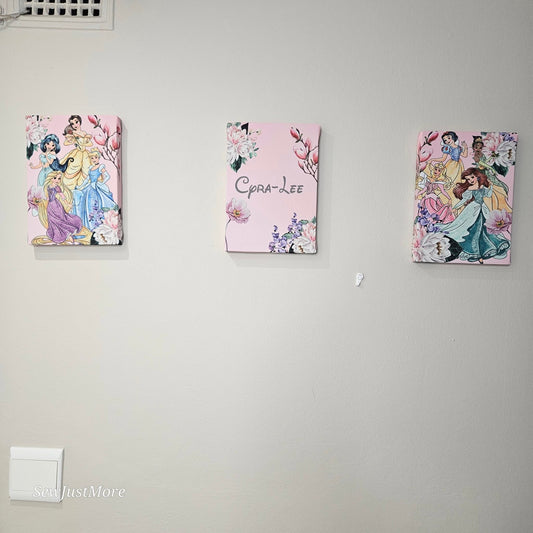 Disney princess canvas set