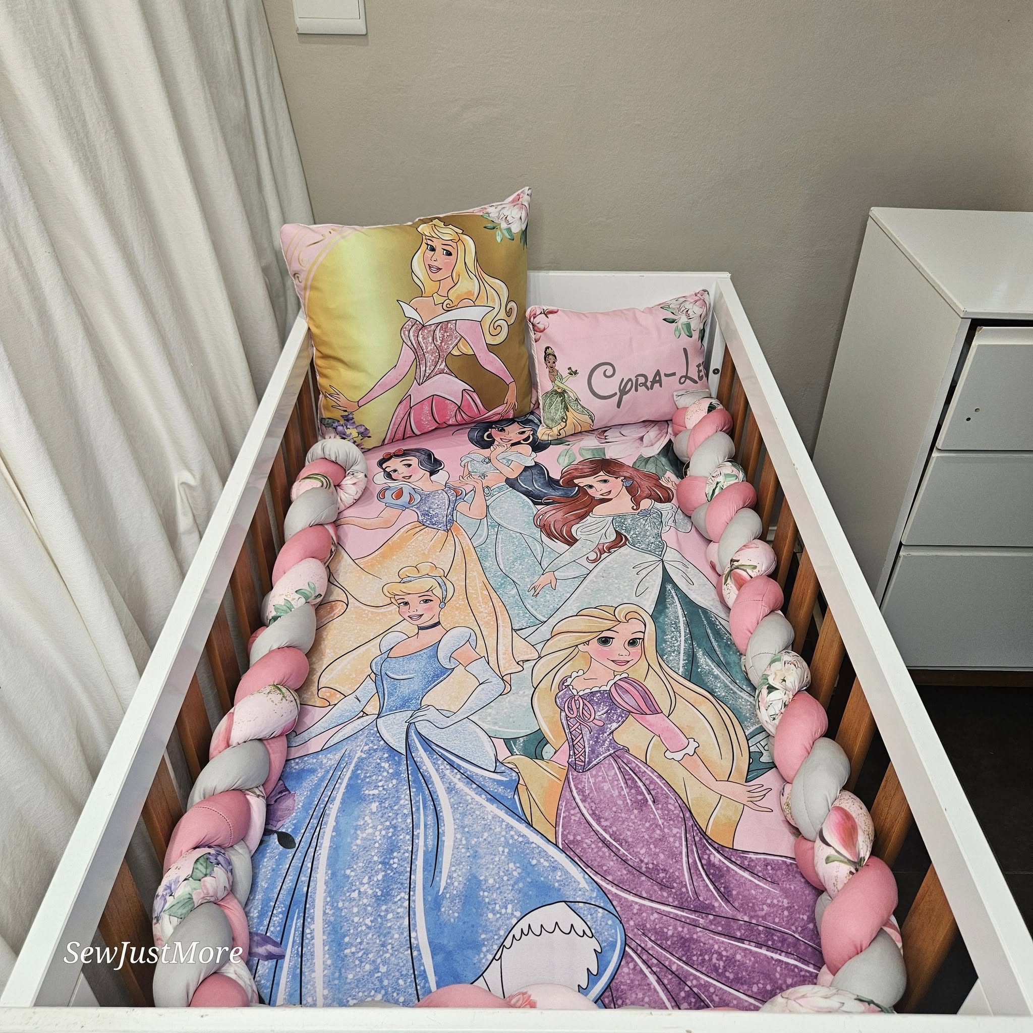 Disney princess cot linen – Sew Just More