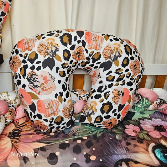 Tropical Leopard 🐆 nursing pillow