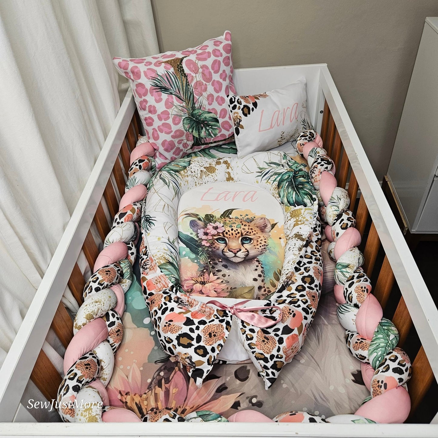 Tropical Leopard   cot linen