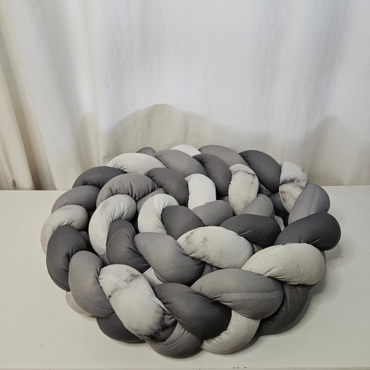 Grey Marble  Cot bumper
