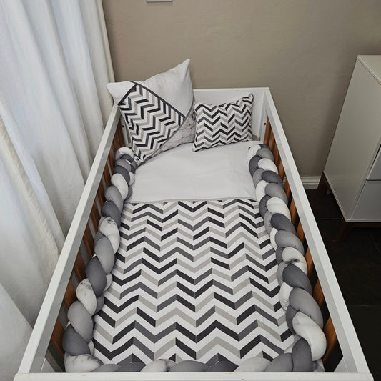 Grey Marble v2  cot linen