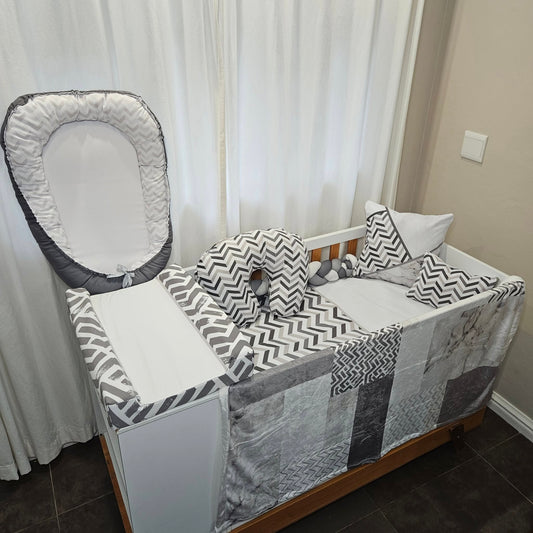 Grey Marble  Fleece Blanket