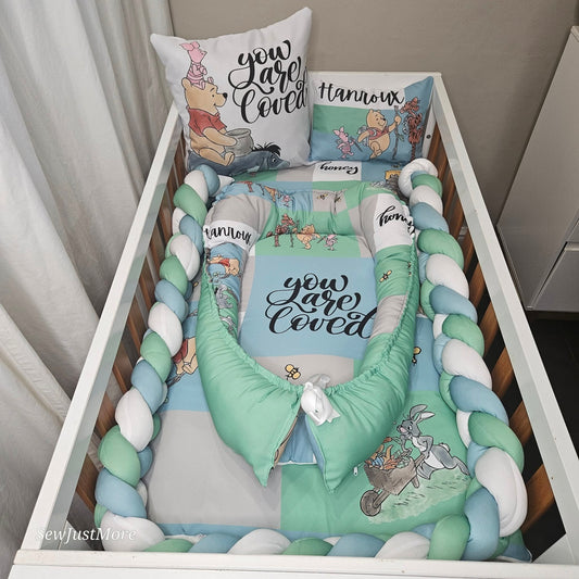 Baby Blue Pooh Bear Baby Nest